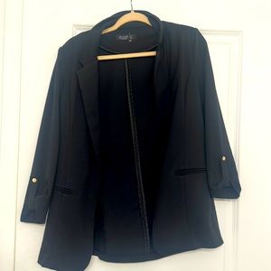 Blazer black gold buttons size large